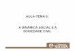 Aula-tema 8 A dinamica social e a sociedade civil Webaula ... · sociedade no decorrer de umsociedade, ... Mudança de indivíduos ou grupos de uma posição social para outra, 