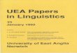 UEA Papers in Linguistics - rua.ua.es · UEA Papers in Linguistics 33 January 1992 Contents A. R. Bcx and E. Peponi The communicative approach in language teaching and Greek private