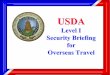 Level I Security Briefing for Overseas Travel - USDA · Security Briefing for Overseas Travel. Marine Barracks - Beirut, ... World Trade Center 2,823 Dead and ??? ... shopping •