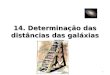 13. Determinação das distâncias das galáxiaslaerte/aga295/14_dist_hp.pdf2 Indicadores de distância • relações entre grandezas que dependem da distância (como o fluxo ou o