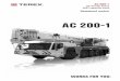 AC 200-1 - taavuracranes.co.il · 6 SPECIFICATIONS AC 200-1 Technische Daten · Caractéristiques · Dati tecnici · Datos técnicos · Especificações · Технические
