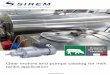 Innovation driver - SIREM · Designed and made in FRANCE  Gear motors and pumps catalog for milk tanks application Innovation driver