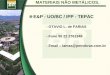 E&P - UO/BC / IPP - TEPAC - tecnologiademateriais.com.br · MATERIAIS NÃO METÁLICOS - Principais produtos com aplicação na ... Perfis estruturais, leitos de cabos, eletrocalhas,