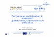 Portuguese participation in NANoREG · Portuguese participation in NANoREG Opportunities, ... Regulate to compete”, IPQ, ... Apresentação_HG Author: