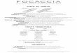 italian eatery, pizza & wine bar - Focaccia · focaccia Consuming raw or undercooked meats, poultry, seafood, shellfish, or eggs may increase your risk of foodborne illness, especially