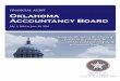Oklahoma Accountancy Board · The management of the Oklahoma Accountancy Board (OAB) is pleased to provide the accompanying financial statement to the citizens of the State of Oklahoma