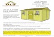 12x8 Cabana Garden Shed Assembly Manual - OLT · 12x8 Cabana Garden Shed Assembly Manual Some of the safety and usage measures you may wish to consider include:-snow load ratings