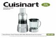 INSTRUCTION BOOKLET - cuisinart.com · SmartPower Duet® Deluxe 600-Watt Blender/Food Processor BFP-603 INSTRUCTION BOOKLET For your safety and continued enjoyment of this product,