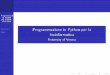Programmazione in Python per la - profs.sci.univr.itprofs.sci.univr.it/~farinelli/courses/python/slides/branch-loops.pdf · Programmazione in Python per la bioin-formatica Selezione