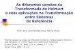 As diferentes versões da Transformada de Helmert e suas …20... · INTRODUÇÃO A transformada de Helmert tem sido amplamente utilizada para realizar transformações entre sistemas