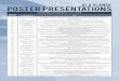 At A Glance Poster pResentations - .POSTER PRESENTATIONS JUNE 18TH, 5:15 -7:30 PM Abstract Number