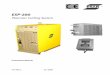 ESP-200 - Welcome to ESAB equipment/cutting packages - systems... · The ESP 200 Power Console is designed for plasma mechanized or hand cutting applications. It can be used with