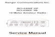 : Service Manual Ranger RCI 6300F25 (ENG)cbradio.nl/ranger/Service_Manual_RCI_6300_ENG.pdf · Ranger Communications Inc. RCI-6300F HP RCI-6300F TB 10 Meter Amateur Radio Ranger Service