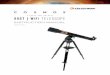 90gt | wiFi TELESCOPE - Cloud Object Storage | Store ... · Your Cosmos 90gt WiFi telescope requires one of the following power sources: ... focuser. loosen it enough to allow the