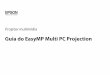Guia do EasyMP Multi PC Projection · É possível comparar e analisar dados projetando em simultâneo telas de vários computadores ligados à rede. ... CPU Mobile Pentium III 1,2
