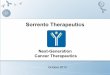 Sorrento Therapeuticssorrentotherapeutics.com/Sorrento_corporate_presentation.pdf · Sorrento naked mAb Sorrento ADC ( mAb + Toxin) Toxin Control Anti-CXCR3 ADC* * Cells expressing