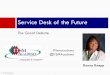 Service Desk of the Future - ITSM Academy · Author The ITSM Process Design Guide Service Desk Concepts, 4th Edition Customer Service Skills for Service Desk Professionals, 3rd Edition