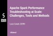 Apache Spark Performance ... - canali.web.cern.ch · Luca Canali, CERN Apache Spark Performance Troubleshooting at Scale: Challenges, Tools and Methods #EUdev2