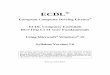 ECDL L1 IT User Fundamentals Windows 10 s1.0 v1 · ECDL® European Computer Driving Licence ® ECDL Computer Essentials BCS ITQ L1 IT User Fundamentals Using Microsoft ® Windows
