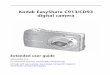 Kodak EasyShare C913/CD93 digital cameraresources.kodak.com/support/pdf/en/manuals/urg00897/C913_CD93_ExUG... · Kodak EasyShare C913/CD93 digital camera Extended user guide For interactive