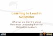Learning to Lead in SABMiller - Lean Institute .Learning to Lead in SABMiller ... 1993 Dreher in