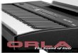 The Sound of Italy · PORTABLE DIGITAL PIANOS STAGE STUDIO • Keyboard: 88 Graded Hammer Action Keys • Polyphony: 64 Notes • Sounds: 16 Sounds with Single/Split/Layer mode