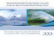 Meeting Renewable Energy Targets: Accurate resource data ... · Iban Vendrell, Programme Leader, Mott MacDonald ... Meeting Renewable Energy Targets: Accurate resource data as fundamental