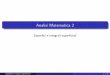 Analisi Matematica 2 - mmarras.altervista.orgmmarras.altervista.org/Mat2_Lez9_superfici.pdf · Analisi Matematica 2 Super ci e integrali super ciali Super ci e integrali super ciali