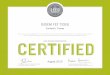 CERTIFIED ISIDEM TESISI Eskisehir, Turkey HAS FULFILLED ... · certified isidem tesisi eskisehir, turkey has fulfilled the requirements of the following level of certification established