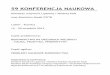 59 KONFERENCJA NAUKOWA - krynica2013.pollub.pl · • Budownictwo ogólne • Fizyka budowli • Geotechnika • Inżynieria komunikacyjna – mosty • Inżynieria materiałów budowlanych