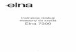 Instrukcja obs³ugi maszyny do szycia Elna 7300 - ADAMARadamar.pl/uploads/zdjecia/elna/instrukcja-obslugi-elna-720ex.pdf · Lustrzane odbicie 75 ROZDZIAŁ VII – Kombinacje programów