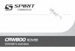 CRW800 ROWER - commercial.spiritfitness.com · 2 Spirit Fitness Congratulations on your new Rower and welcome to the Spirit Fitness family! Thank you for your purchase of this quality