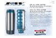 50 to 250 GPM Submersible Pumps - · PDF file50 to 250 GPM Submersible Pumps For Six-Inch Wells 325 & 400 GPM Submersible Pumps For Eight-Inch Wells Series “6P”, “6T” and “8T”