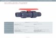 Pvc-U Ball valveS - Pn 10 SerieS · PDF file172 Pvc-U Ball valveS - Pn 10 SerieS válvulaS de bola Pvc-u - Serie Pn 10 Sizes Solvent cement D16 - D110 (DN10-DN100) Threaded ⅜”