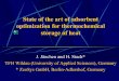State of the art of adsorbent optimization for ... · State of the art of adsorbent optimization for thermochemical storage of heat J. Jänchen and H. Stach* TFH Wildau (University