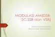 MODULASI AM(DSB- SC,SSB dan VSB) · Mengapa Perlu Modulasi ? Meminimalisasi interferensi sinyal pada pengiriman informasi yang menggunakan frequency sama atau berdekatan