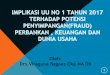IMPLIKASI UU NO 1 TAHUN 2017 TERHADAP POTENSI …notarismichael.com/ppat/wp-content/uploads/2017/07/UU-N0-1-2017... · Penerimaan Negara bersumber dari pajak diharapkan meningkat