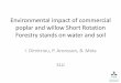 Environmental impact of commercial poplar and willow Short ... · Environmental impact of commercial poplar and willow Short Rotation Forestry stands on water and soil I. Dimitriou,