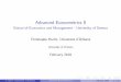 Advanced Econometrics II · Advanced Econometrics II School of Economics and Management - University of Geneva Christophe Hurlin, UniversitØ d OrlØans University of OrlØans 