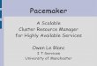 Pacemaker - UKUUG · Linux 1991, mostly Debian. Outline ... in a way that makes high availability ... DRBD network disk DB server