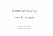 KLAREX Self Cleaning Heat Exchangers - industriewarmte.nl. Klarex - Koppe van der Meer.pdf · KLAREX Self Cleaning Heat Exchangers Koppe van der Meer . Bronswerk Heat Transfer . BHT