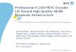 Professional H.265/HEVC Encoder LSI Toward High-Quality 4K ... · NHK/NTT-COM Board SARA/D (’08) (CoolChips XI) HDTV H.264 Encoder HDTV H.264 Decoder MPEG-2/H.264 Transcoder MPEG2
