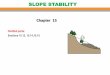 SLOPE STABILITY - fac.ksu.edu.safac.ksu.edu.sa/sites/default/files/ce_481_slope_stability_ch_15_0.pdf · What is a Slope? An exposed ground surface that stands at an angle with the