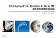 Compliance Offset Programs in Korea ETS and Potential Issues · Compliance Offset Programs in Korea ETS and Potential Issues ECOEYE CO., LTD. 2013.09. 1 ... 9 SK Energy Refineries