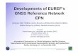 Developments of EUREF's GNSS Reference Network (EPN) · 3. Austria BEV - Bundesamt für Eich- und Vermessungswesen 4. Belarus State Committee for Land Resources, Geodesy and Cartography