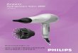 Hydraprotect Salon 2000 - Philips · sensor automatically adjusts the temperature to a lower level to ... 15% kelembapan.Ujian saintifik menunjukkan yang pengeringan berterusan pada