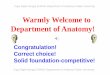 Warmly Welcome to Department of Anatomy!fdjpkc.fudan.edu.cn/_upload/article/files/3c/f2/fc9e6a214445ad8f... · Arthrology - joints As axis Myology - muscles As motivation Introduction-constitution