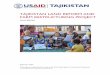 TAJIKISTAN LAND REFORM AND FARM RESTRUCTURING … · TAJIKISTAN LAND REFORM AND FARM RESTRUCTURING PROJECT FINAL REPORT “My family is very thankful to the USAID Land Reform and