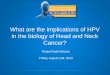 What are the implications of HPV in the biology of Head ...rvmais.com.br/simposiocabecaepescoco/aulas/02-08/0840-0905 - Raquel... · What are the implications of HPV in the biology