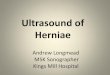 Ultrasound of Herniae - BMUS · Ultrasound of Herniae . Anterior abdominal wall hernia A hernia occurs when an ... •Post op complications –infection, haematoma